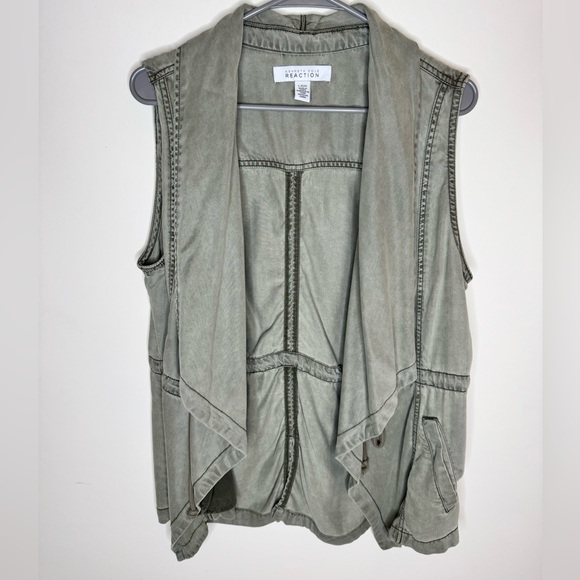 Kenneth Cole Women's Gray Vest - Picture 1 of 6